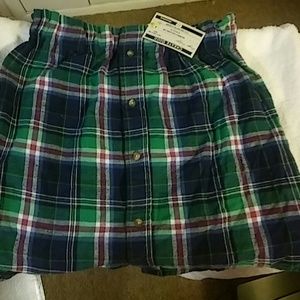 Flannel boyfriend skirt